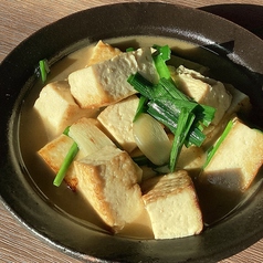 ニラたっぷりにんにく豆腐
