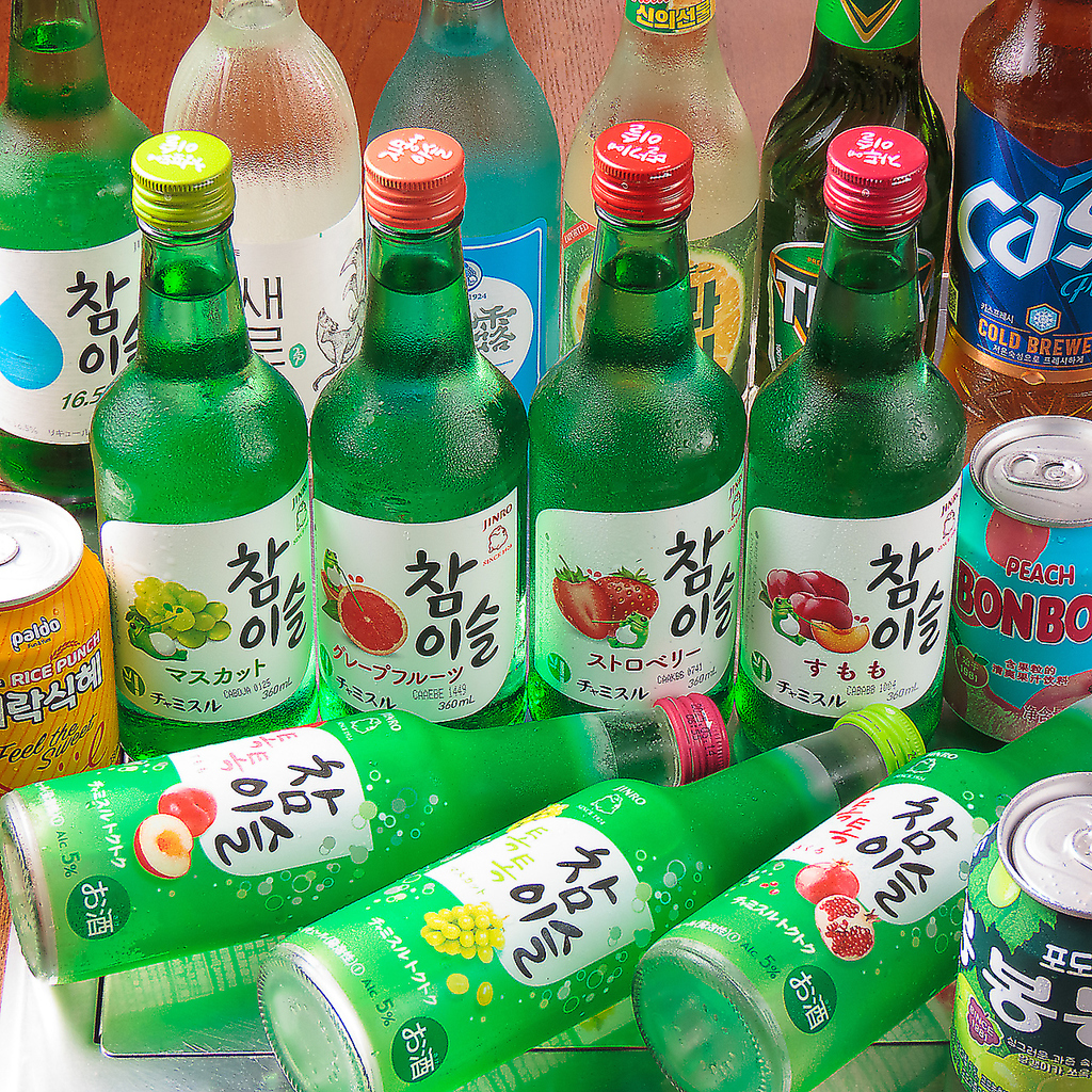チャミスルやマッコリなど人気の韓国酒