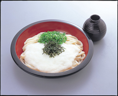 冷し山かけうどん