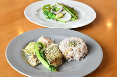 サワラのハーブパン粉焼き&西京焼き