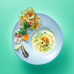 冷やしサーモンバジルチーズSOBA