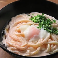 明太クリームうどん