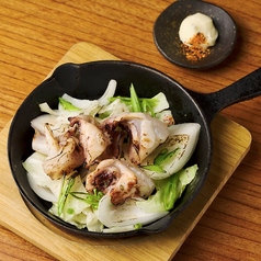 イカなんこつと季節野菜の鉄板焼き