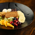 料理メニュー写真&nbsp;抹茶グリークヨーグルトの和果実プレート