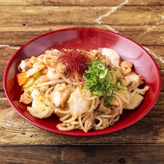 海鮮にんにく塩焼きそば