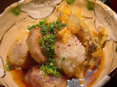 イチジクと舞茸の揚げ出し