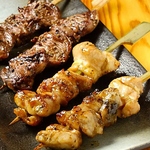 当店オススメ【本格串焼き】炭火で焼き上げた香ばしい香りが食欲をそそる串之家自慢の看板メニュー！