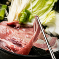 料理メニュー写真 イブ美豚と国産黒毛和牛のすき焼き