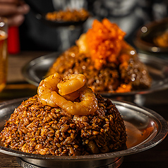 とびこのせ海老黒炒飯の写真