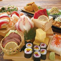 鮮 Sen コース 刺身前菜6種盛合せや国産牛もつ鉄板焼き等全6品 2時間飲み放題付3500円 さかなや道場 新大宮店 居酒屋 ホットペッパーグルメ
