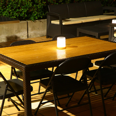 落ち着いた空間でビアガーデンをお楽しみください♪