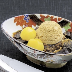 黒糖寒天の茶房あんみつ(きなこアイスクリーム)