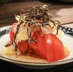 ガリ塩昆布トマト