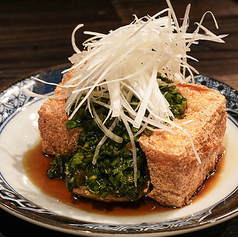 厚揚げ ニラ醤油