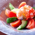 料理メニュー写真 アボガドと海老とトマトの塩サラダ/フルーツトマト