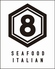 海鮮イタリアン 亀八のロゴ