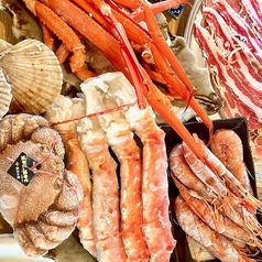 三大蟹（タラバ、毛ガニ、ズワイ）食べ放題付きコースご用意！の写真