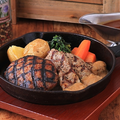 ★カジュアルだけど本格的！グリル焼き絶品ハンバーグとステーキが名物の洋食店★