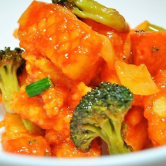 イカのチリソ-ス炒め