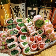 女性に人気！ヘルシー野菜巻き串！
