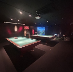 ビリヤード二台ご用意してます！