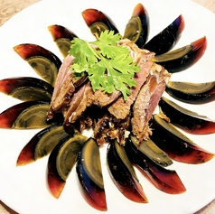 ピータンと牛肉の冷菜