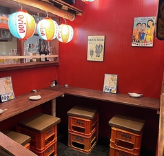 テーブル2名がけ2席