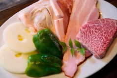 A5ランク長崎和牛付き 肉3種盛りプラン (大人1名様につき)