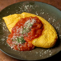 料理メニュー写真&nbsp;チーズオムレツ　トマトソースがけ