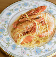 海老パスタ