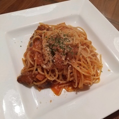 牛ほほ肉のトマト煮スパゲティ
