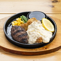 料理メニュー写真&nbsp;黒毛和牛100％ブッチャーズハンバーグ（100ｇ）＆チキン南蛮