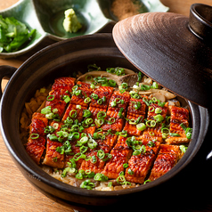 鰻と木の子の土鍋ご飯
