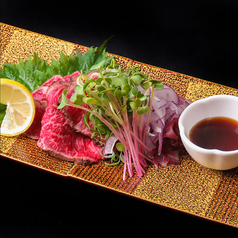 のべ阿波牛特選上もも肉のタタキ