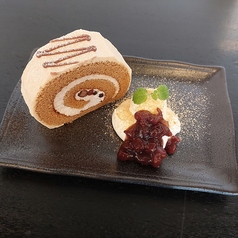 黒蜜きなこのロールケーキ