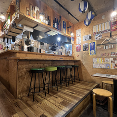 お一人様でもOK♪少人数向けのお席になります！カウンター席では鉄板で焼いているお肉を楽しみながらお食事ができます♪プロが焼き上げるお肉のビジュアルや香りのライブ感をお楽しみください！