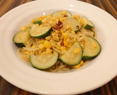 季節野菜のペペロンチーノ