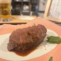 シェフの創作料理［鹿肉の焼物］