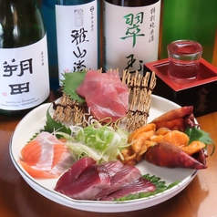 地産地消!自慢の刺身5点盛り