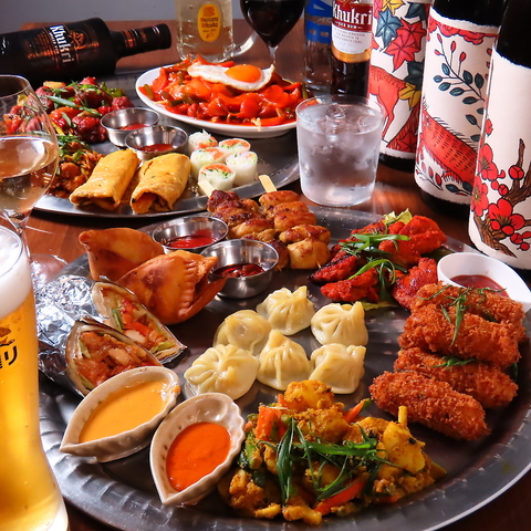 ＪＲ豊橋駅近く◎皮から手作りのモモや店主こだわりのアジアン料理が楽しめる人気店♪