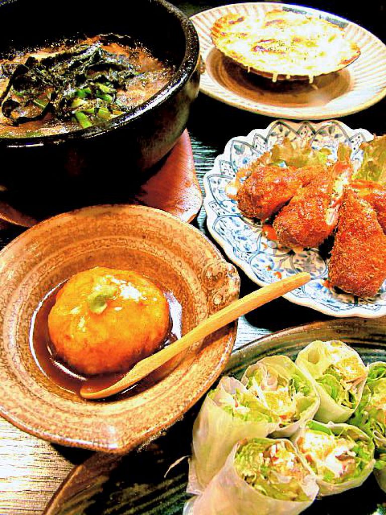 新鮮食材に一手間加えた手作り料理!コース料理もその日のオススメをお出しします!味・量ともに最高!!