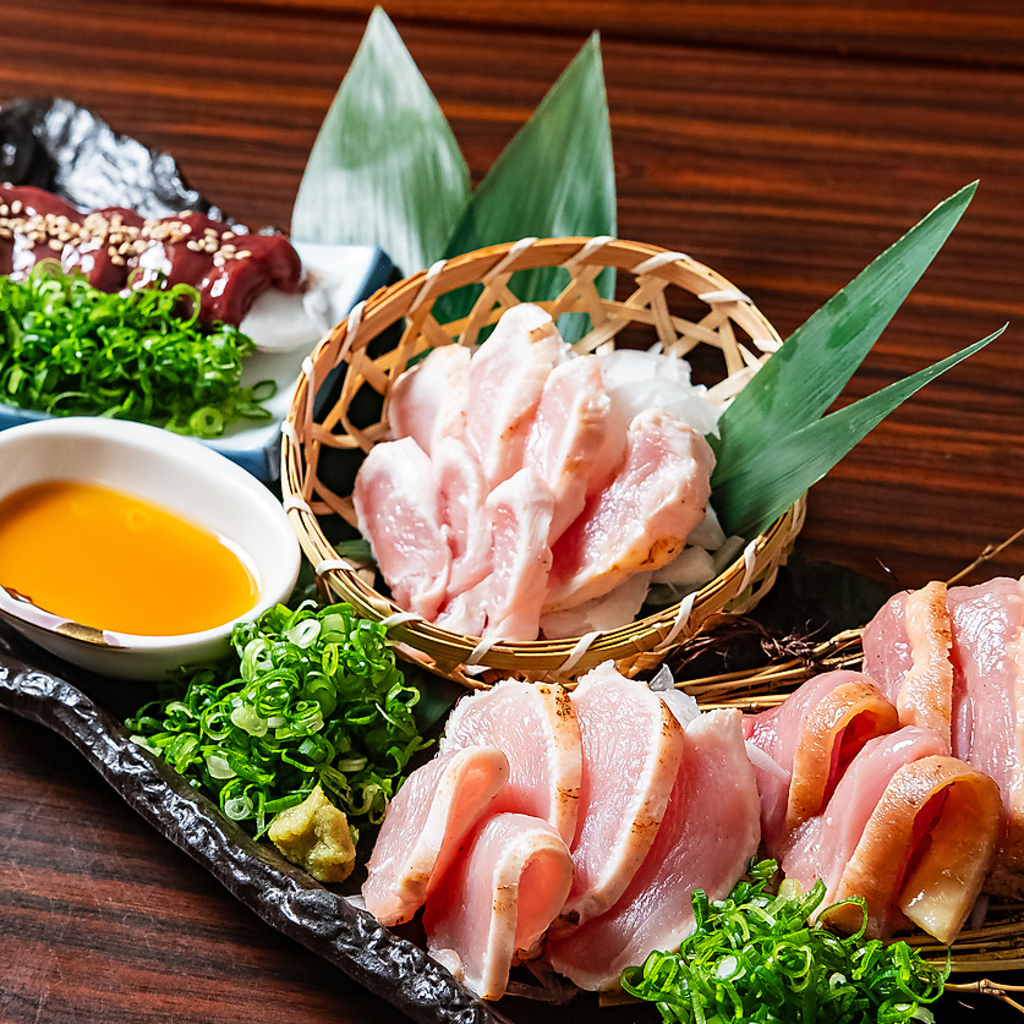 鶏の4点盛り合わせ