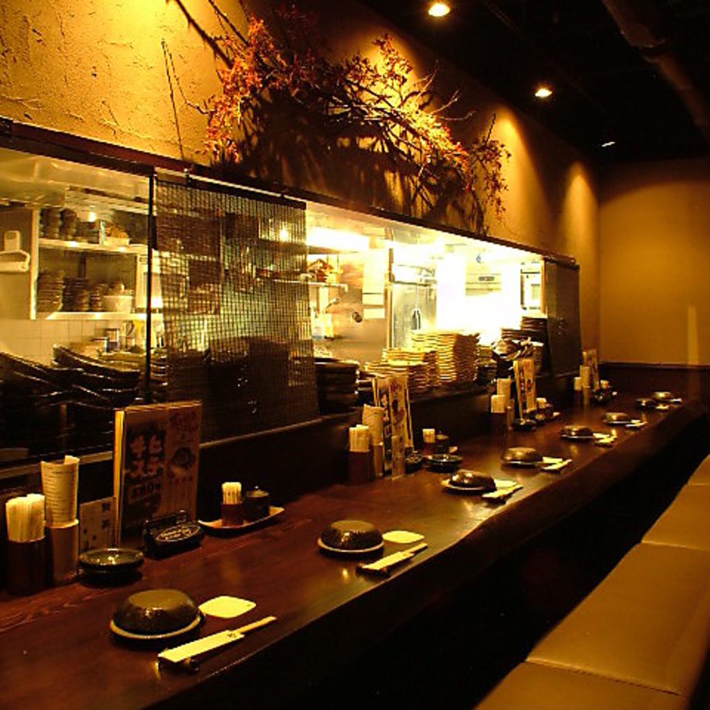 目の前で調理してくれるカウンター席!!【レイアウト2～10】