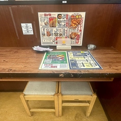 カップルやご夫婦の方に、人気のカウンター席です！