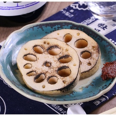 黒木農園直送　厚切り蓮根炭火焼き