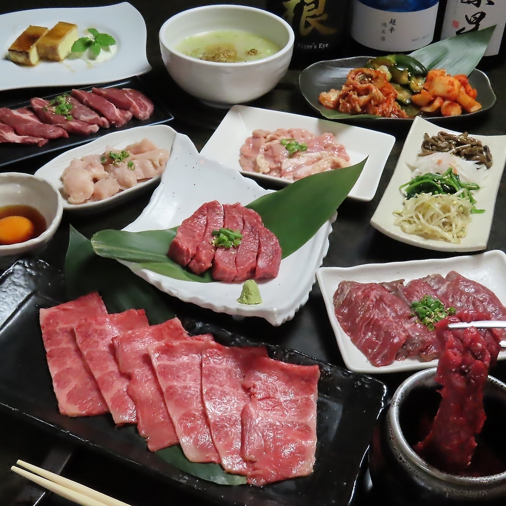 上質なお肉を余すことなく堪能できるコースがおすすめ。※コースイメージ