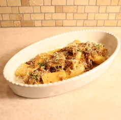 旭高砂牛のナポリ風ジェノベーゼ “パッケリ”