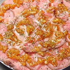 限定!低温調理した牛タンのカルパッチョ