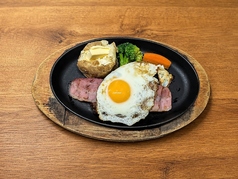 ハンバーグベーコン エッグ