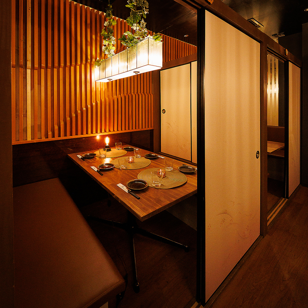 プライベート利用にも最適な個室空間！誕生日、記念日などのお祝い事におすすめ☆